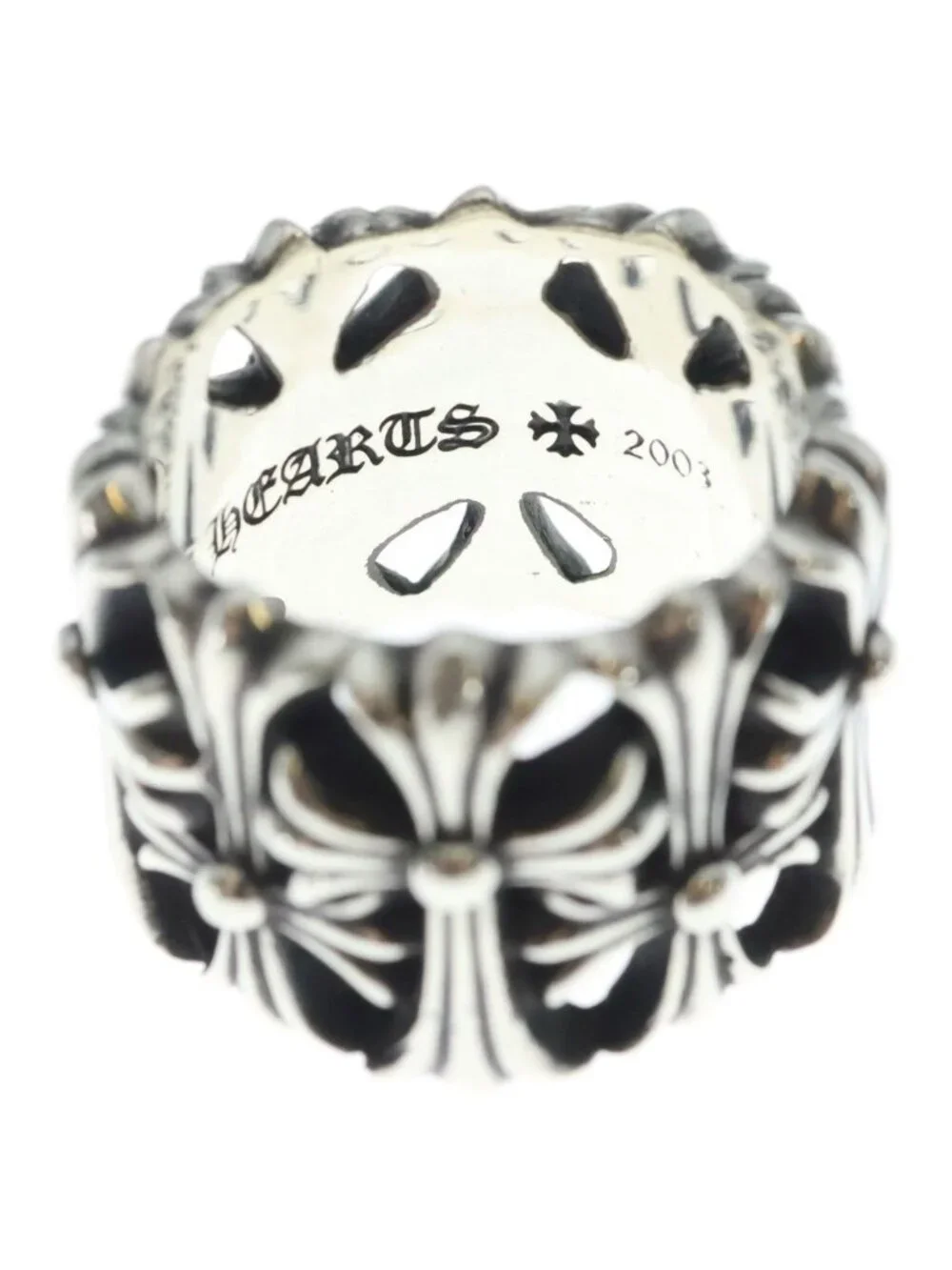Chrome Hearts Cemetery Black Sling Silver